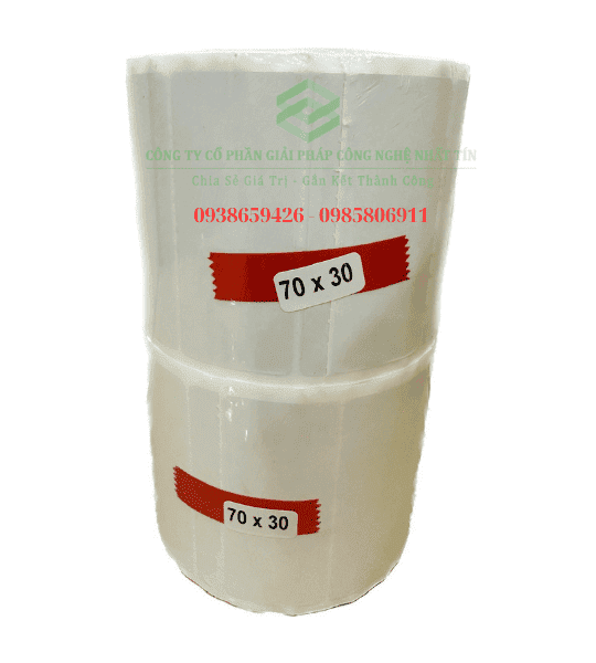 Decal PVC 70x30mm x 50m