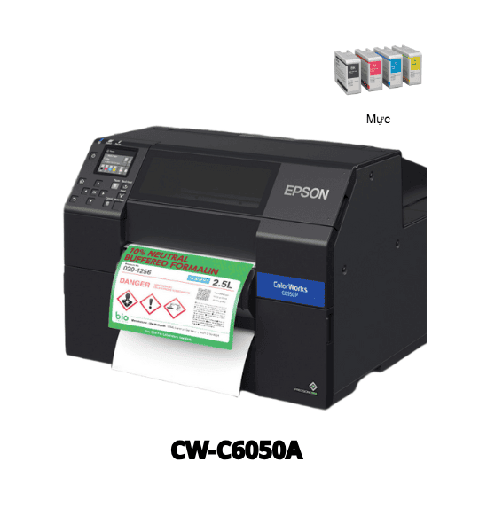 Máy in tem màu Epson CW-C6050A