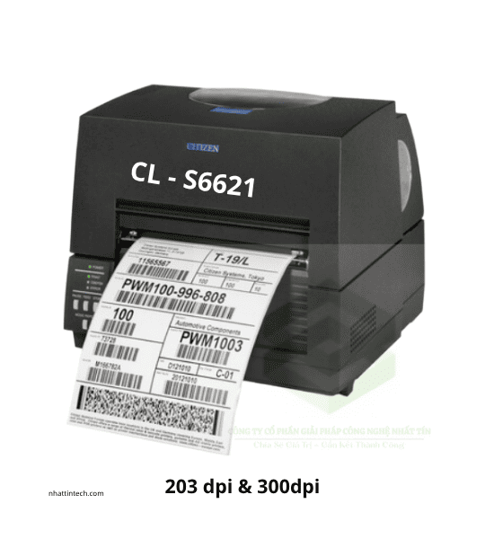 Máy in Citizen CL-S6621 203dpi – 300dpi