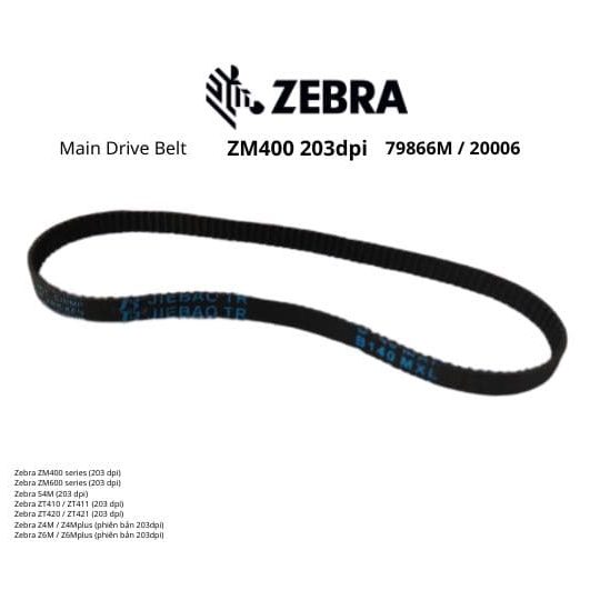 Dây curoa máy in Zebra ZM400 203dpi