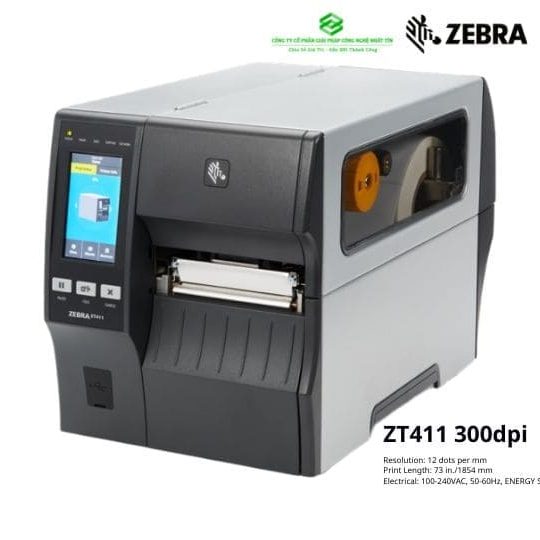 Máy in mã vạch Zebra ZT411 300dpi